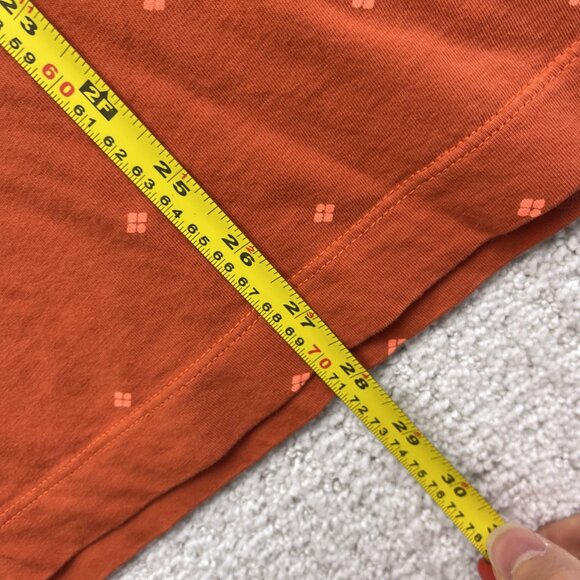 Scotch and Soda Amsterdam Men's T Shirt Sz M Short Sleeve Orange Geometric AOP - Picture 9 of 12